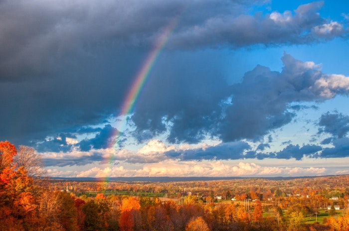 Duga/Rainbow - Scenic View Of Sky With Rainbow